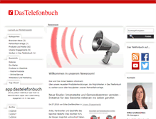 Tablet Screenshot of newsroom.dastelefonbuch.de